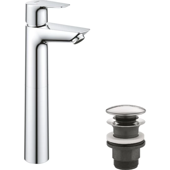 Головне фото - Змішувач для раковини Grohe QuickFix StartEdge XL-Size 23777001 з донним клапаном