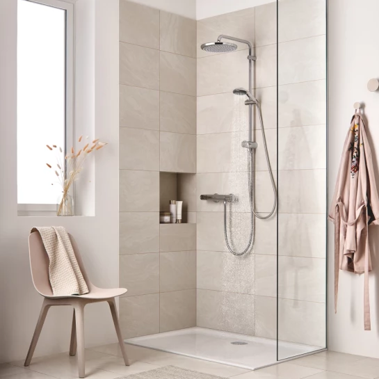 Додаткове фото - Душова система Grohe QuickFix Vitalio Start System 250 26817000