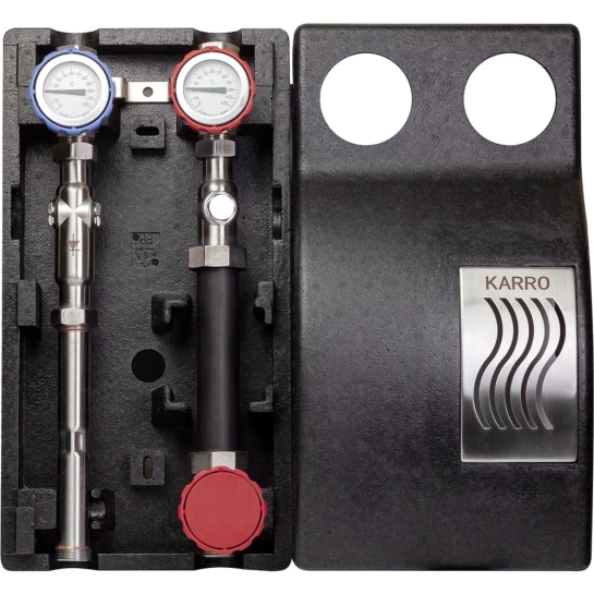 Головне фото - Насосна група з термостатом Karro 1" нержавіюча сталь KR-15174