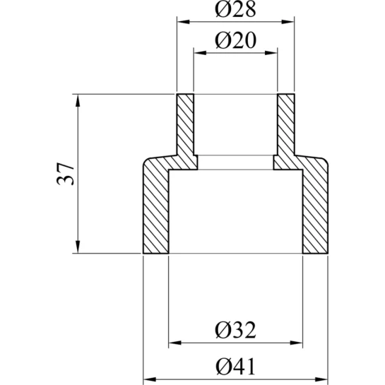 Додаткове фото - Муфта редукційна PPR Baux 32х20 мм ВЗ