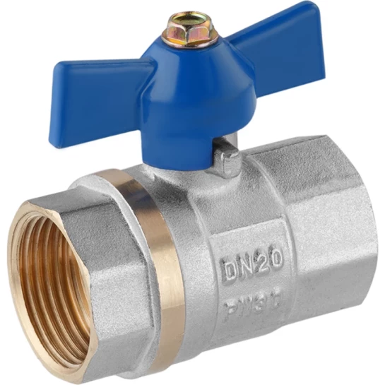 Головне фото - Кран кульовий Valves 3/4" ВВ PN30 синій метелик