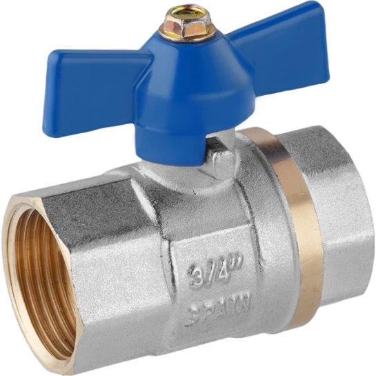 Додаткове фото - Кран кульовий Valves 3/4" ВВ PN30 синій метелик