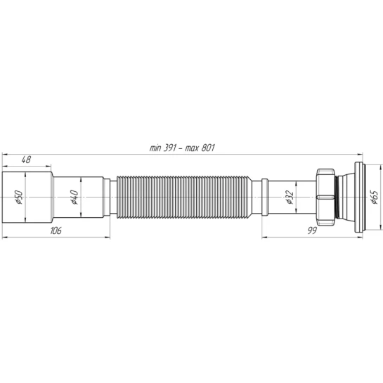 Додаткове фото - Гофра ANIplast 1½"х40/50 мм G206EU