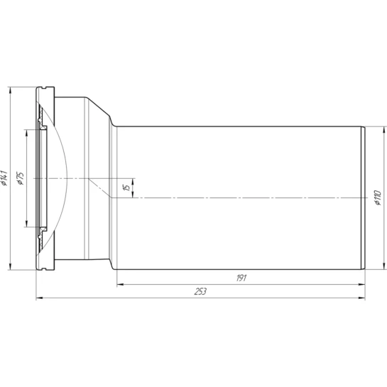 Додаткове фото - Фанова труба для унітаза ANIplast з випуском 110х15° W1225EU
