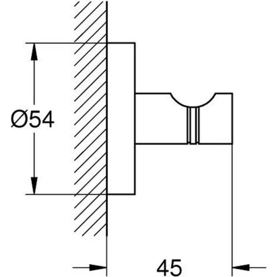 Додаткове фото - Гачок для ванної кімнати Grohe QuickFix Start 41173000