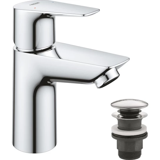 Головне фото - Змішувач для раковини Grohe QuickFix Start Edge S-Size 23898001 з донним клапаном