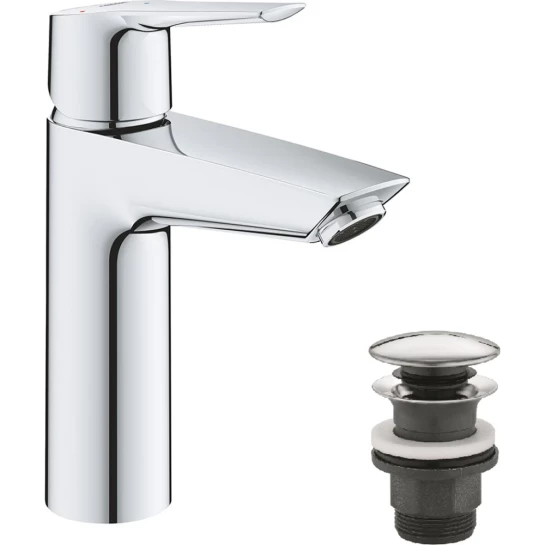 Головне фото - Змішувач для раковини Grohe QuickFix Start M-Size 23746002 з донним клапаном