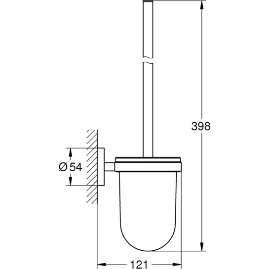 Додаткове фото - Йоршик для унітазу настінний Grohe QuickFix Start 411852430