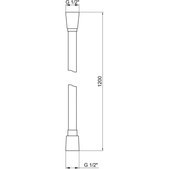 Додаткове фото - Шланг для душу Kroner KRM - C608 Anti-Twist 120 см