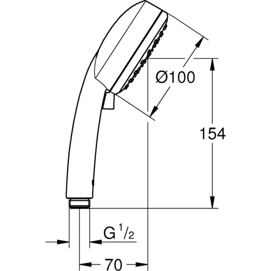 Додаткове фото - Лійка для ручного душу Grohe New Tempesta Cosmopolitan 100 27571002