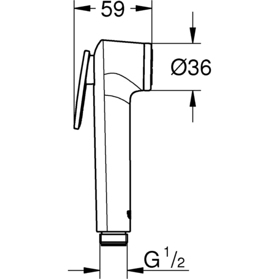 Додаткове фото - Лійка для гігієнічного душу Grohe Tempesta-F Trigger Spray 30 27512001