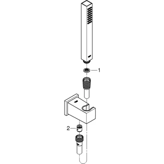 Додаткове фото - Душовий набір Grohe Euphoria Cube Stick  26405000