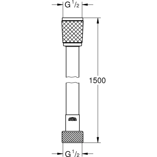 Додаткове фото - Шланг для душу Grohe Relexaflex 1500 мм TwistFree 45973001