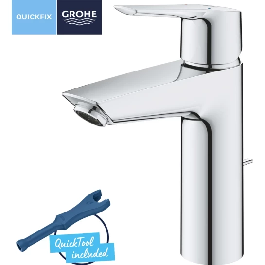 Додаткове фото - Змішувач для раковини Grohe QuickFix Start M-Size 23455002