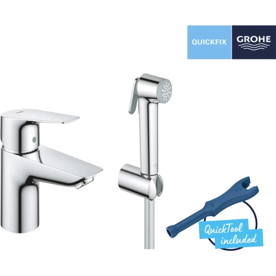 Додаткове фото - Набір для гігієнічного душу зі змішувачем Grohe QuickFix StartEdge S-Size 23773001