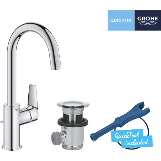 Додаткове фото - Змішувач для раковини Grohe QuickFix StartEdge L-Size 24201001