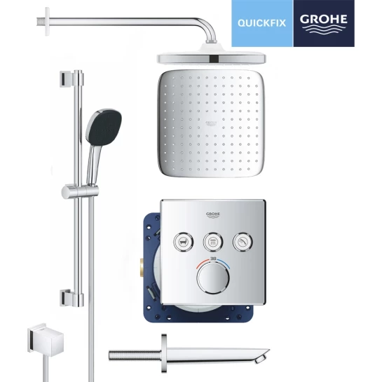 Додаткове фото - Душова система прихованого монтажу Grohe QuickFix SmartControl UA202801C3