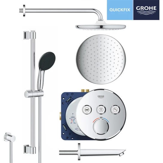 Додаткове фото - Душова система прихованого монтажу Grohe QuickFix SmartControl UA202801R3