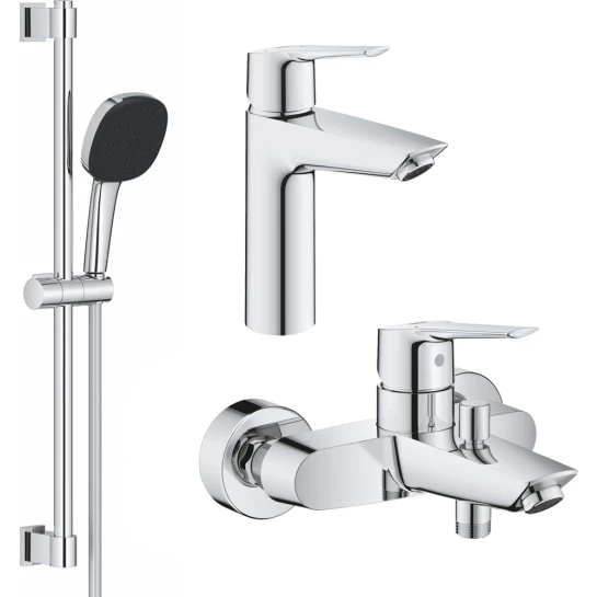 Головне фото - Набір змішувачів 3 в 1 для ванної кімнати Grohe QuickFix Start M-Size UA202301ME