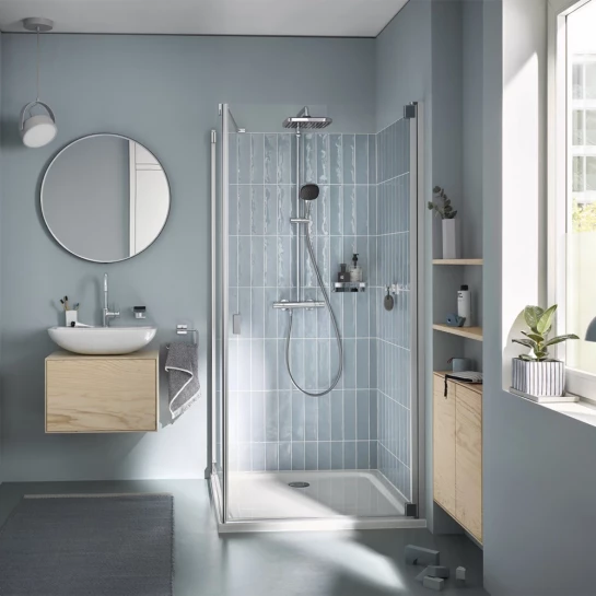 Додаткове фото - Душова система термостатична Grohe QuickFix Vitalio Comfort System 250 Cube 26696001