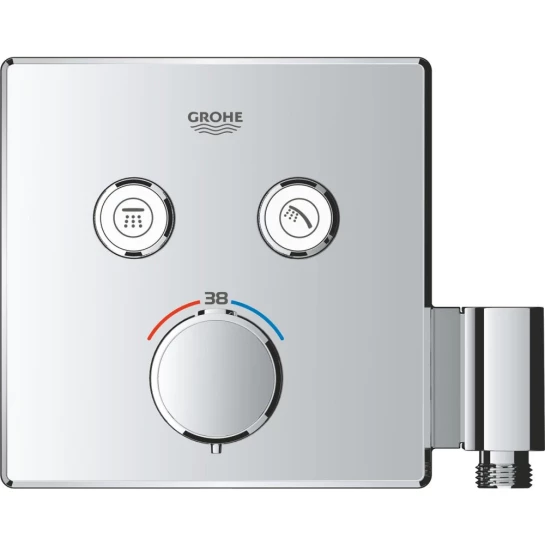 Додаткове фото - Душова система прихованого монтажу термостатична Grohe QuickFix Precision SmartControl Cube 34876000 