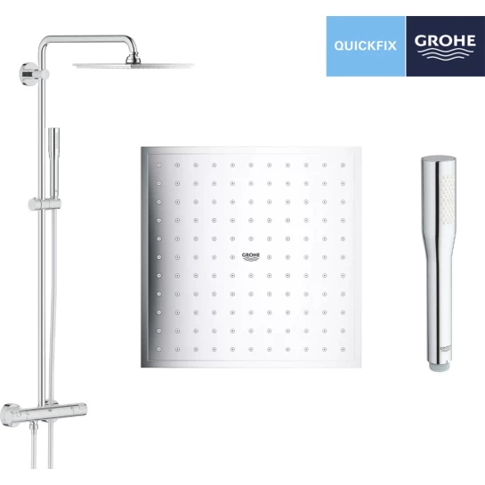 Додаткове фото - Душова система термостатична Grohe QuickFix Vitalio Joy System 230 26365000