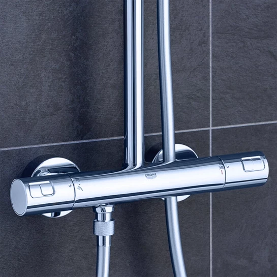 Додаткове фото - Душова система термостатична Grohe QuickFix Vitalio Joy System 230 26365000