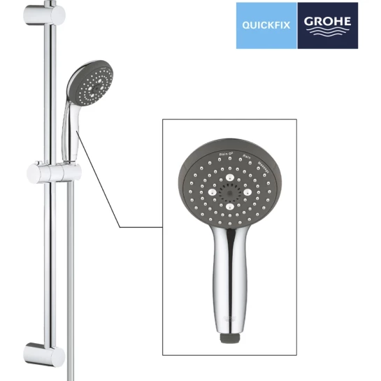 Додаткове фото - Душовий гарнітур Grohe QuickFix Vitalio Start 100 26032000