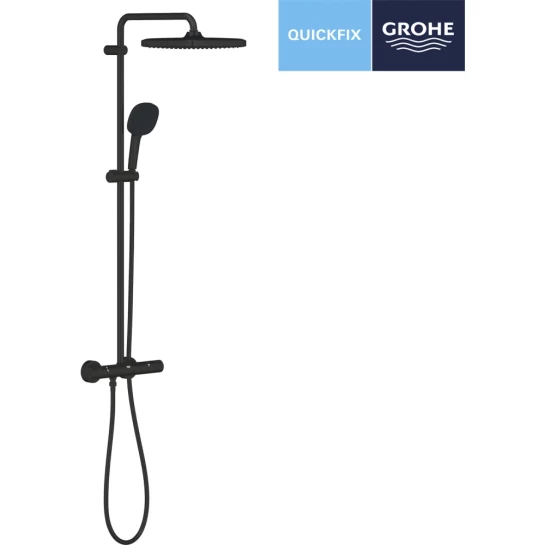 Додаткове фото - Душова система термостатична Grohe QuickFix Vitalio Comfort System 250 Cube 266962431