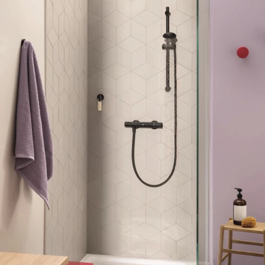 Додаткове фото - Змішувач термостатичний для душу Grohe QuickFix Precision Start 345942430