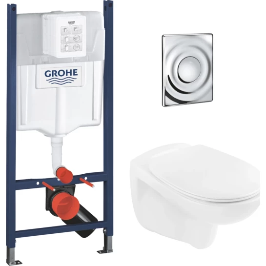 Головне фото - Комплект унітаза з інсталяцією 4 в 1 Grohe Solido Surf UA38971574A