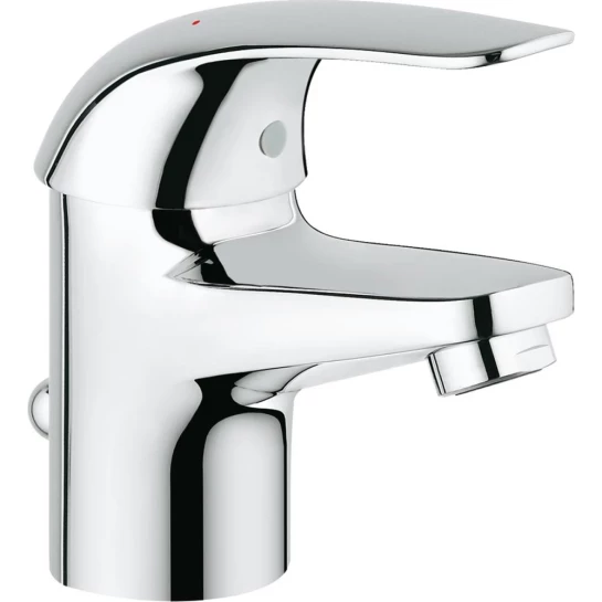 Головне фото - Змішувач для раковини Grohe Euroeco S-Size 23262000 з донним клапаном