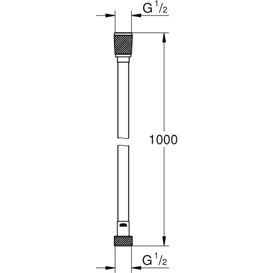 Додаткове фото - Шланг для душу Grohe VitalioFlex Silver TwistStop 1000 мм 22111000