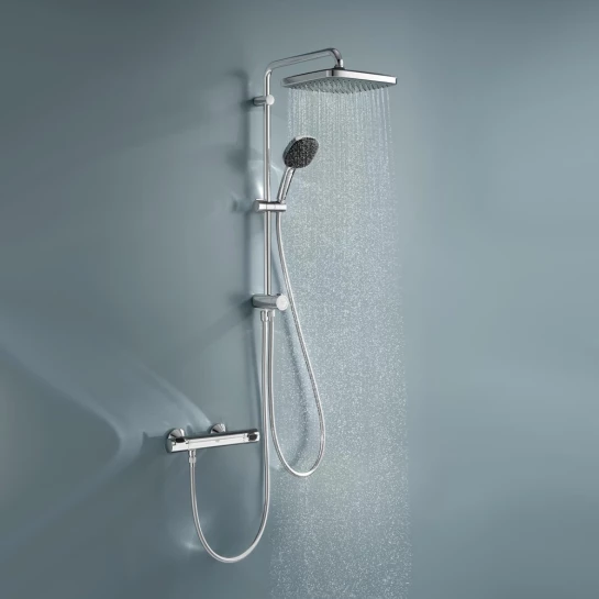 Додаткове фото - Душова система Grohe QuickFix Vitalio Comfort 250 Cube 26698001 