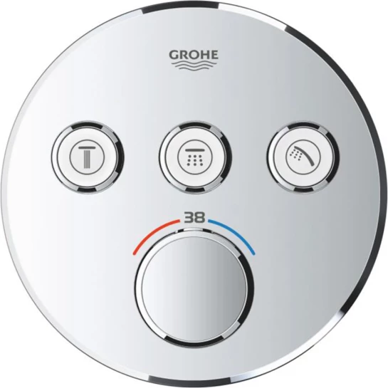 Додаткове фото - Душова система прихованого монтажу термостатична Grohe QuickFix SmartControl UA202802R3