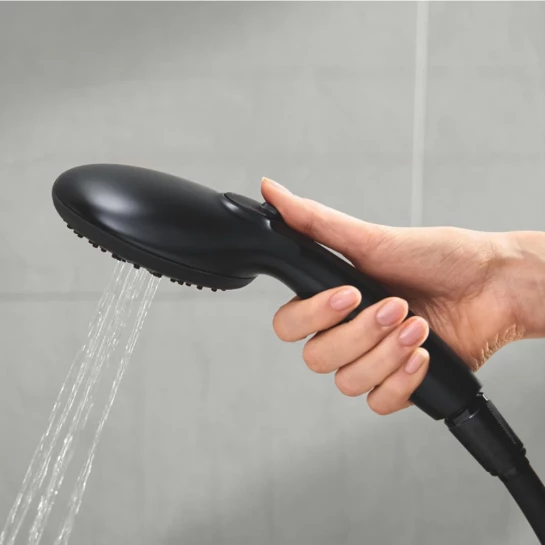 Додаткове фото - Набір змішувачів 3 в 1 для ванної кімнати Grohe QuickFix Start Black UA303305RM