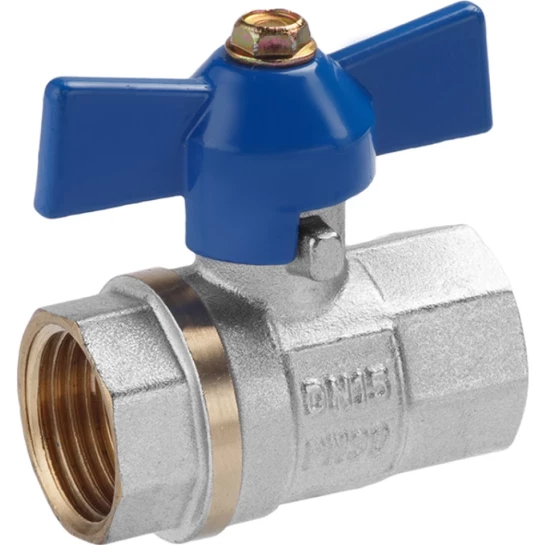 Головне фото - Кран кульовий Valves 1/2" ВВ PN30 синій метелик