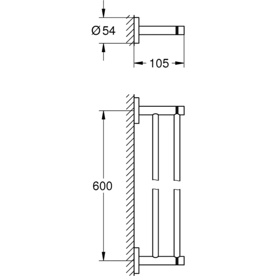 Додаткове фото - Тримач для рушників Grohe QuickFix Start 41203000