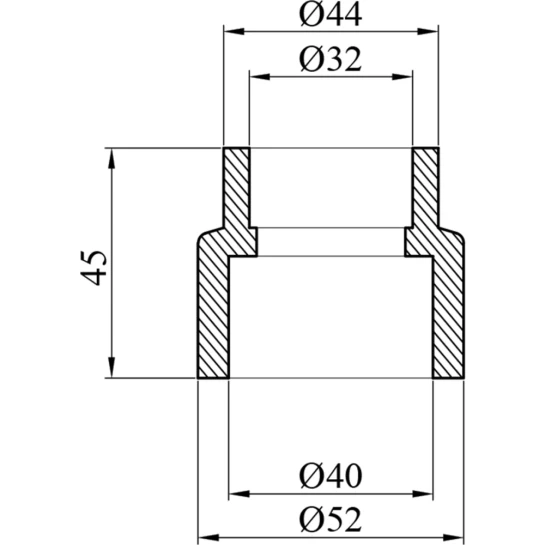Додаткове фото - Муфта редукційна PPR Rozma 40х32 мм
